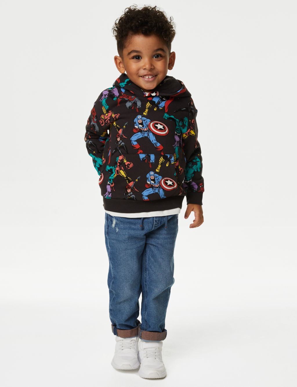 Cotton Rich Marvel™ Hoodie (2-8 Yrs) image 3