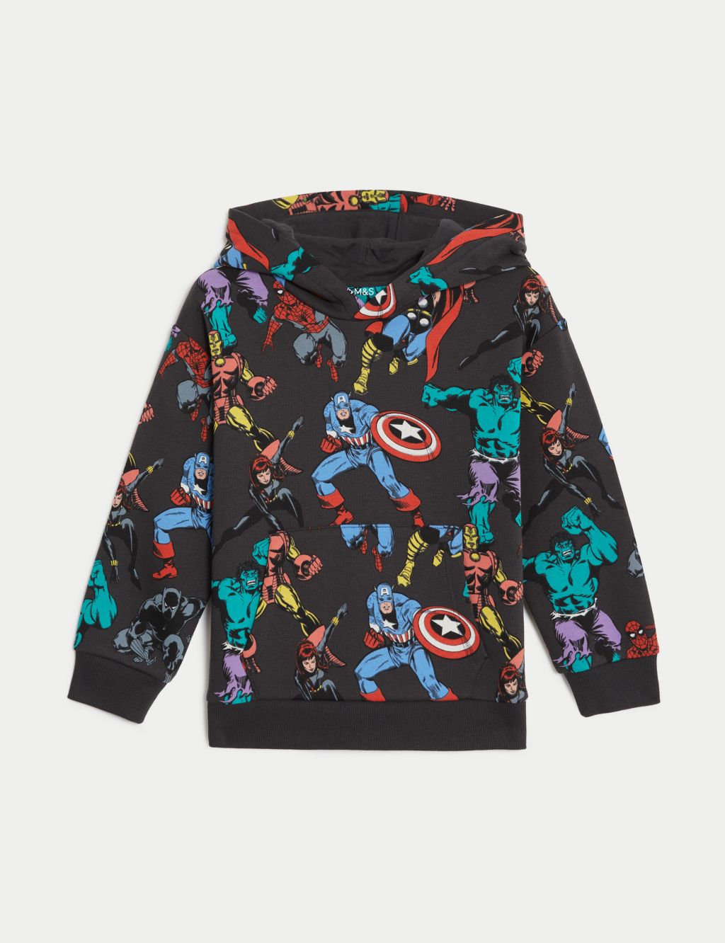 Cotton Rich Marvel™ Hoodie (2-8 Yrs) image 2