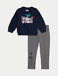 2pc Cotton Rich Marvel™ Top & Bottom Outfit (2-8 Yrs)