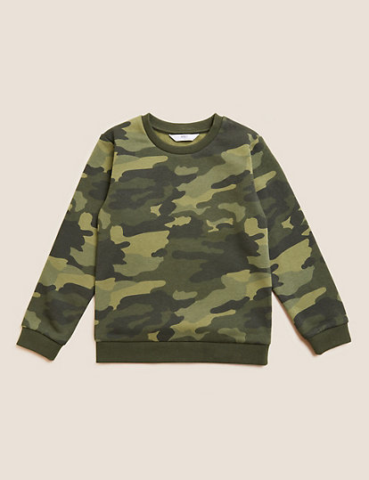 Organic Cotton Camouflage Sweatshirt