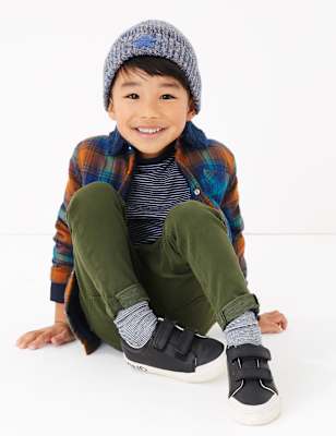 Chemise 100&nbsp;% coton imitation peau de mouton &agrave; carreaux (du 3&nbsp;mois au 7&nbsp;ans)