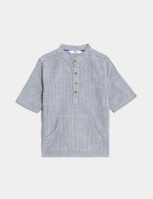 Pure Cotton Striped Shirt (2-8 Yrs)