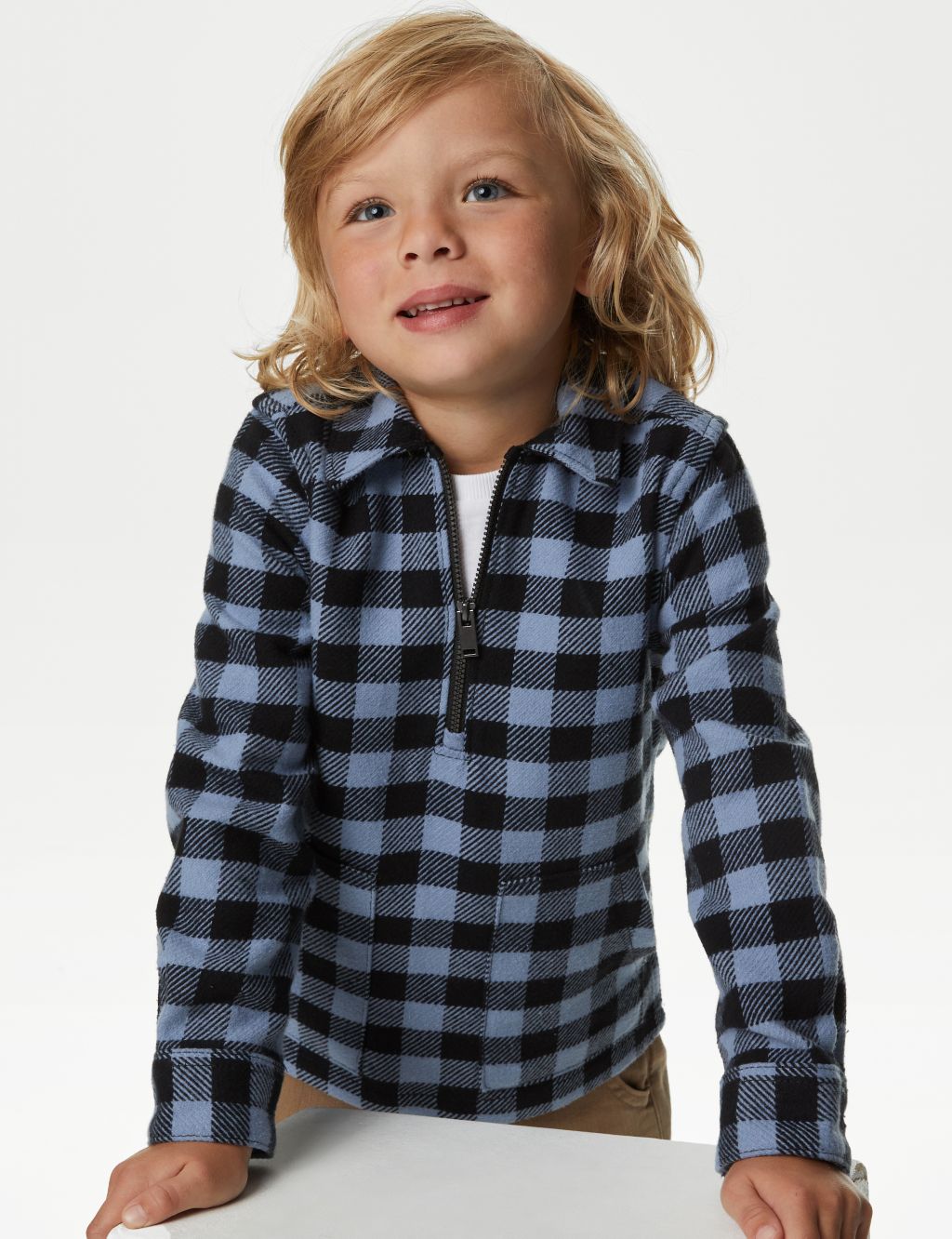 Pure Cotton Pullover Collared Shirt (2-8 Yrs) image 1