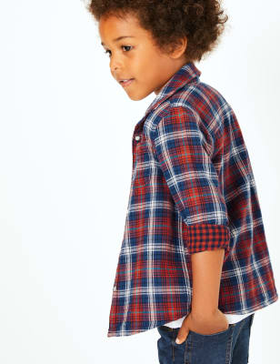 Chemise &agrave; carreaux (du 3&nbsp;mois au 7&nbsp;ans)