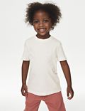 2-delige puur katoenen set met bedrukt overhemd en T-shirt (2-8 jaar)