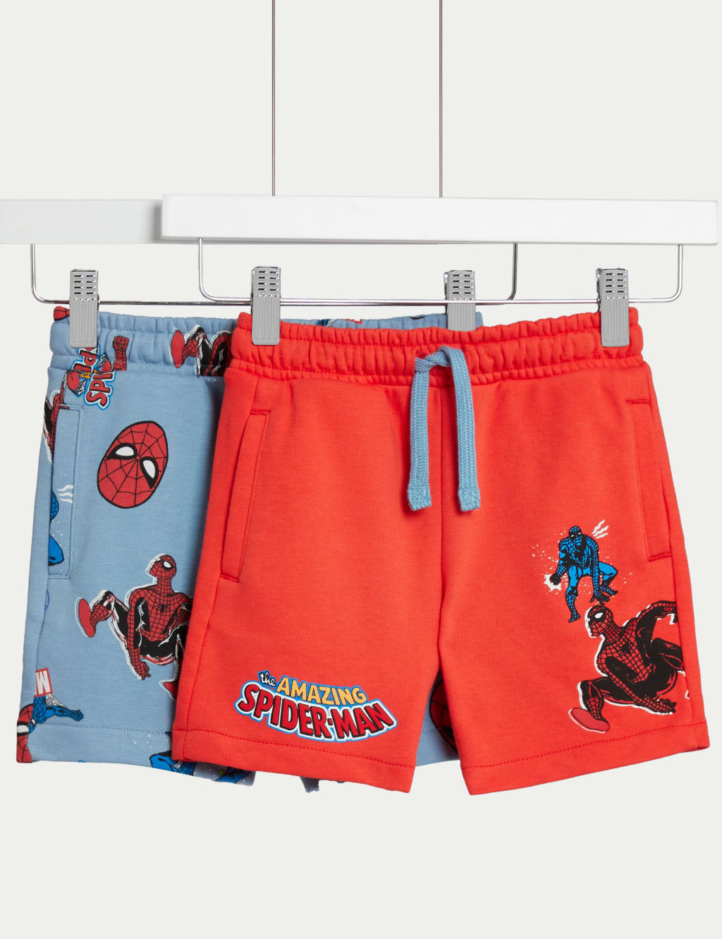 2pk Cotton Rich Spider-Man™ Shorts (2-8 Yrs)