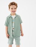 2pc Pure Cotton Shirt with T-Shirt (2-7 Yrs)