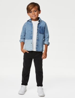 ensemble 2 pièces chemise en Jean et t-shirt (du 6 au 2-8 ans) - FR