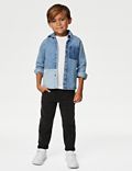 סט 2 חלקים של חולצת ג'ינס וחולצת טי (8-2 שנים)