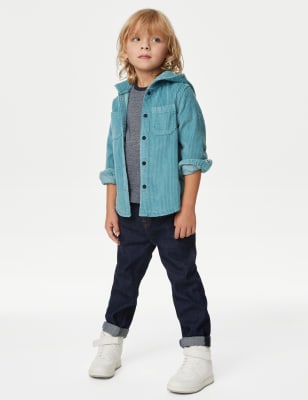 

Boys M&S Collection 2pc Pure Cotton Hooded Shirt & T-Shirt Set (2-8 Yrs) - Aqua, Aqua