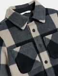 Fleece Checked Overshirt (2-8 Yrs) 