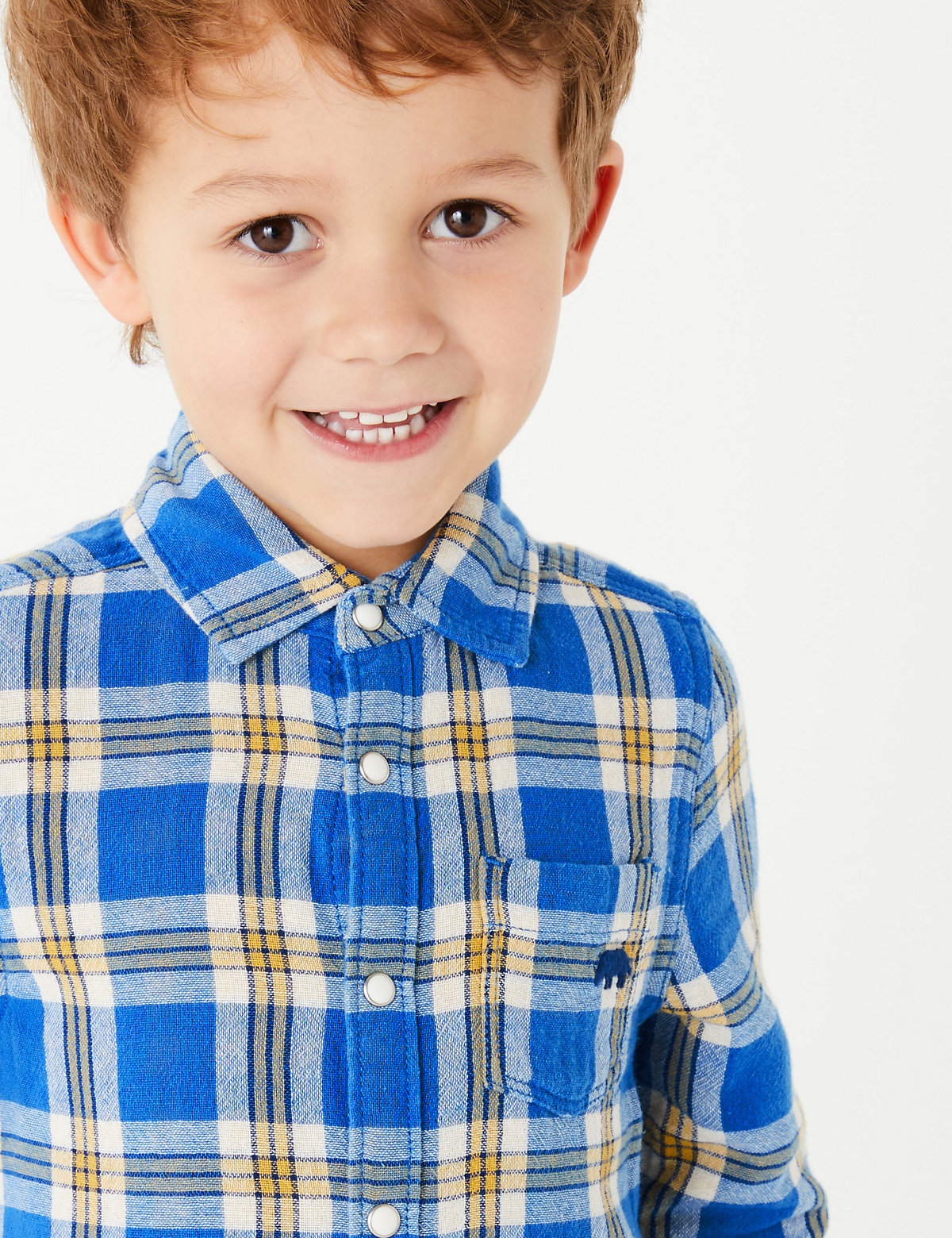 Cotton Checked Double Faced Shirt (2-7 Years)