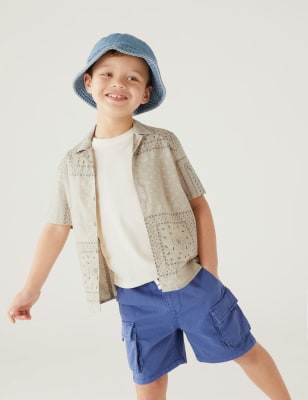 

Boys M&S Collection 2pc Pure Cotton Printed Shirt & T-Shirt Set (2-8 Yrs) - Calico Mix, Calico Mix