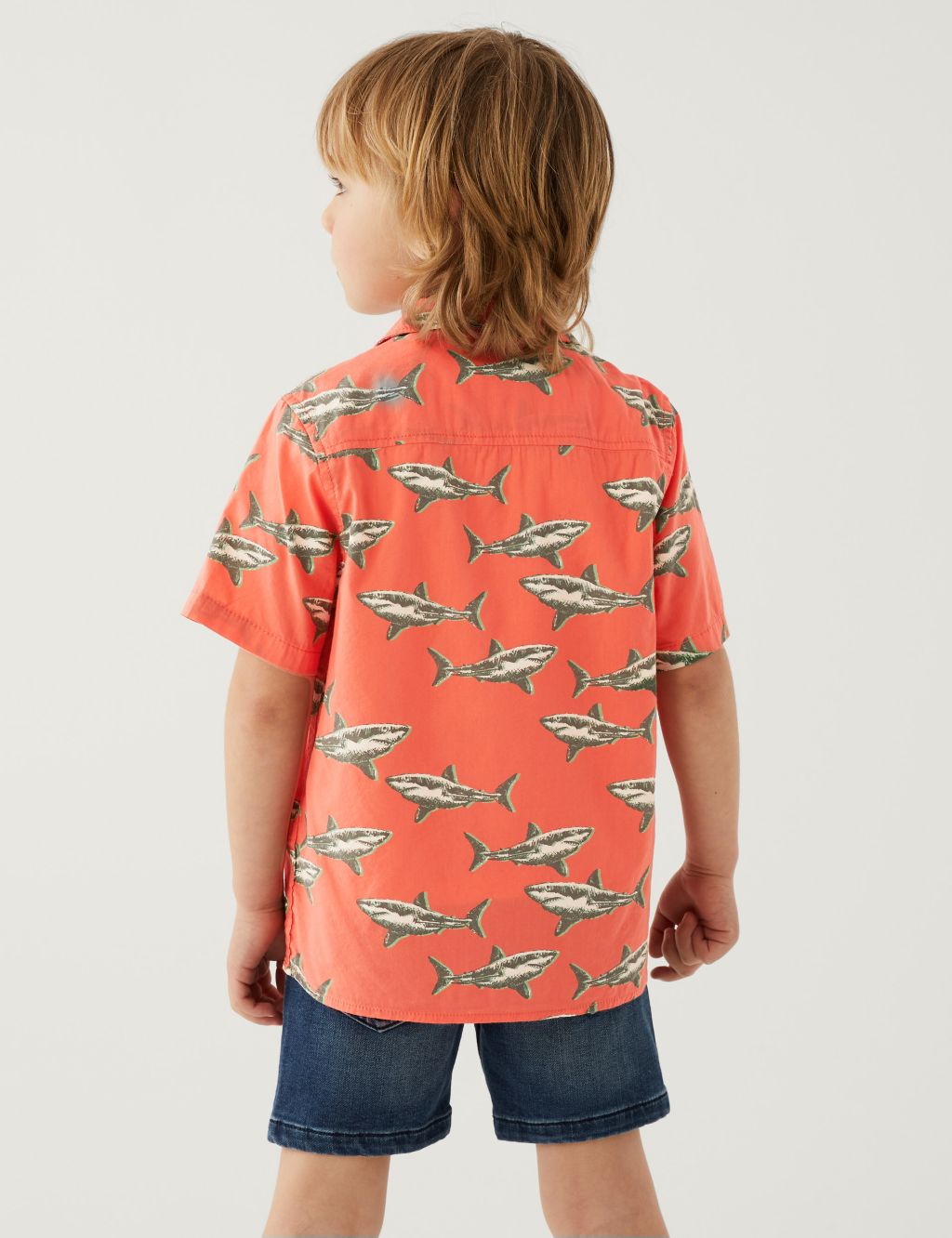 2pc Cotton Rich Shark Shirt and T-Shirt (2-8 Yrs) image 3
