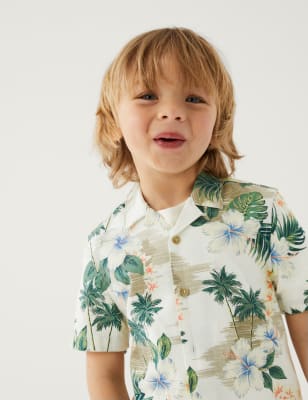 Pure Cotton Hawaiian Shirt