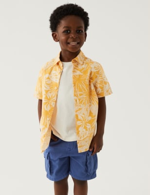 

Boys M&S Collection Pure Cotton Parrot Shirt (2 - 8 Yrs) - Yellow Mix, Yellow Mix