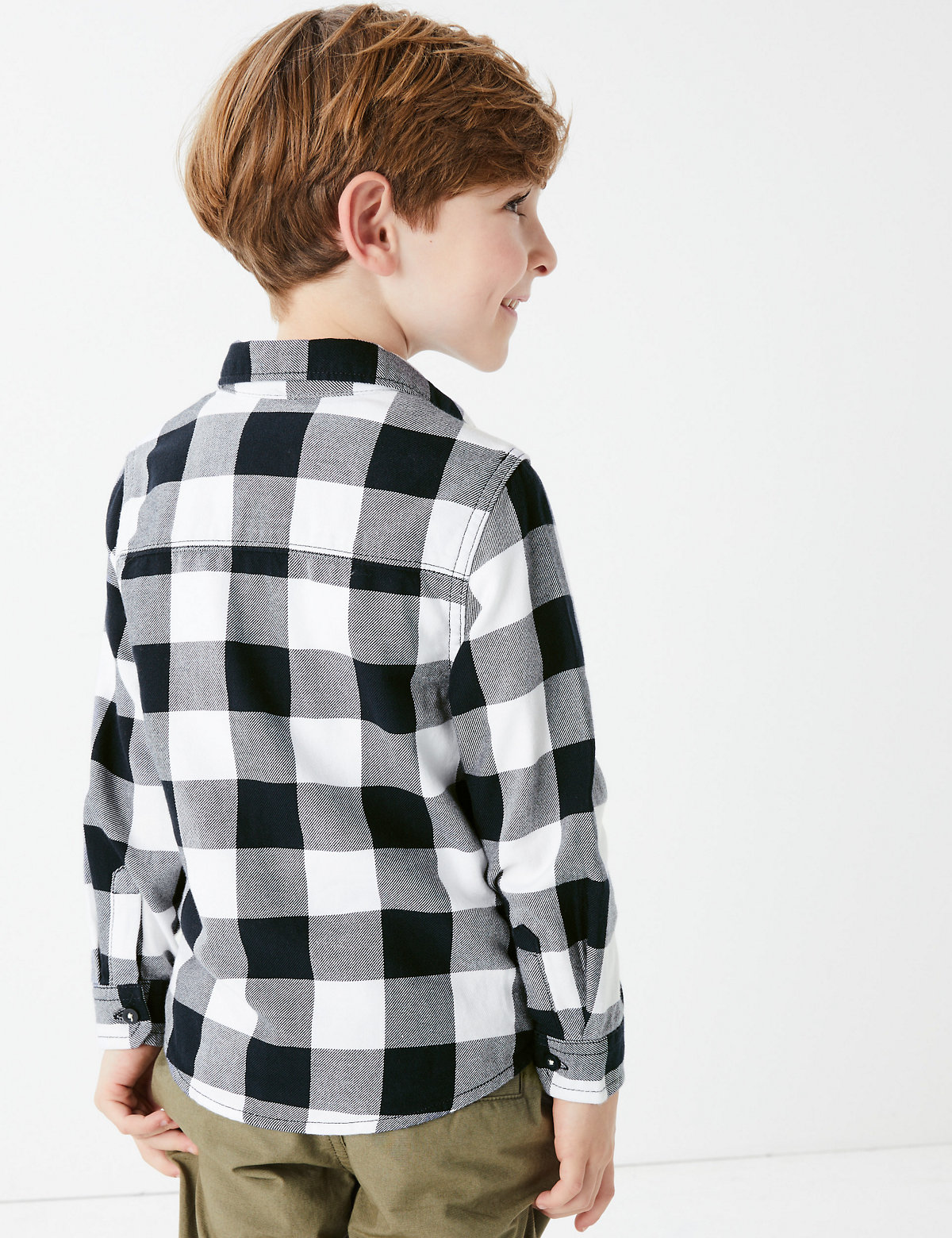 Brushed Cotton Checked Shirt with T-Shirt (2-7 Yrs)