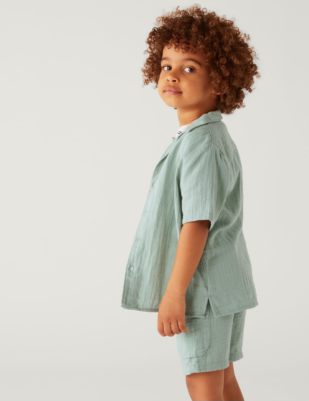 2pc Pure Cotton Shirt & T-Shirt Set (2-8 Yrs) image 2