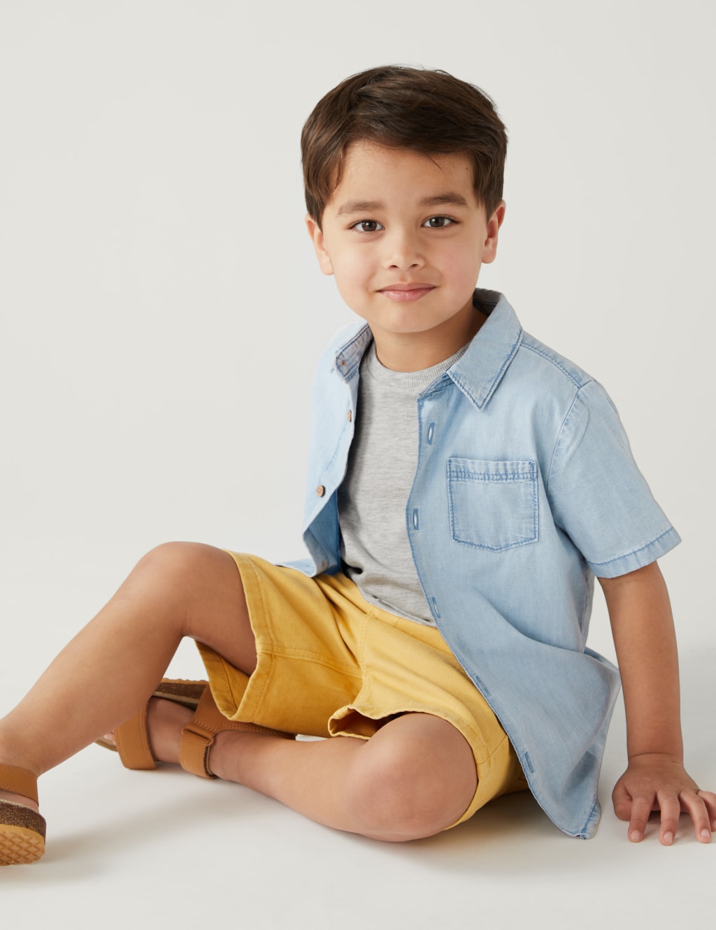 2pc Denim Shirt & T-Shirt Set (2-8 Yrs) image 1