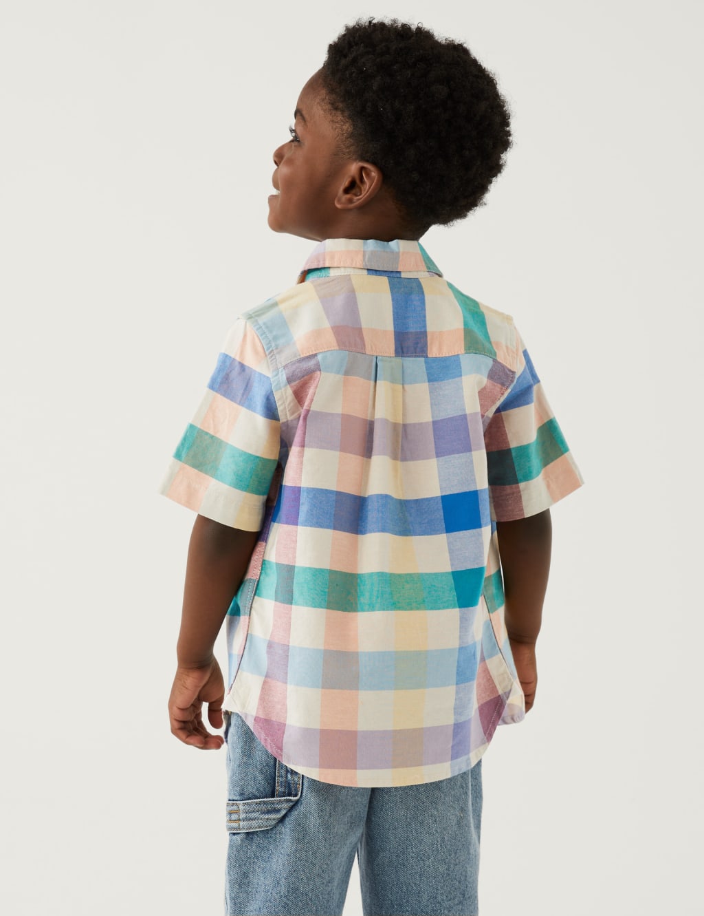 Pure Cotton Checked Shirt (2-7 Yrs) image 3