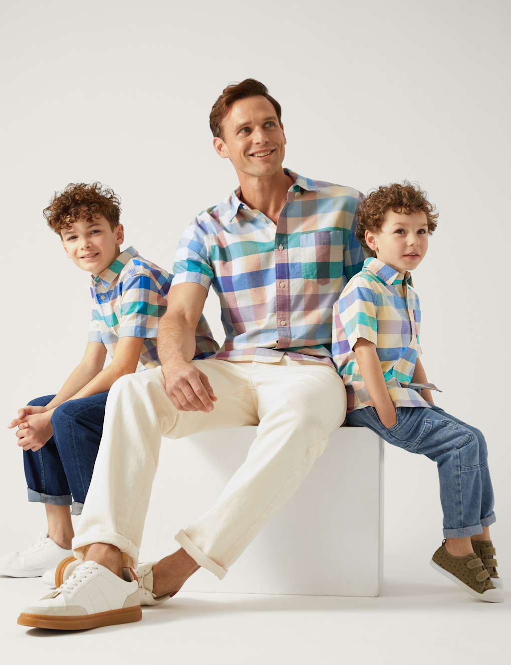 Pure Cotton Checked Shirt (2-7 Yrs) image 4