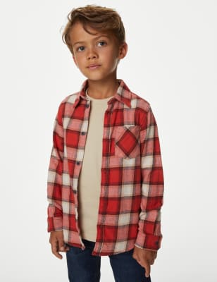 Pure Cotton Checked Shirt and T-Shirt (2-8 Yrs)