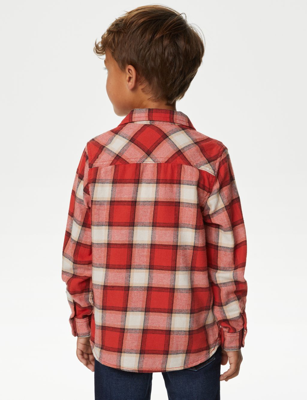 Pure Cotton Checked Shirt and T-Shirt (2-8 Yrs) image 5