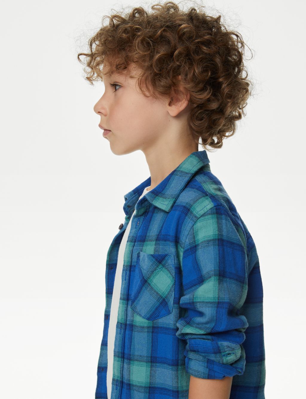 Pure Cotton Checked Shirt and T-Shirt (2-8 Yrs) image 3