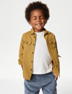 

Boys M&S Collection 2pc Pure Cotton Shirt & T-Shirt Set (2-8 Yrs) - Tan, Tan