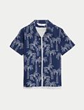 2pc Cotton Rich Palm Print Shirt & T-Shirt (2-8 Yrs)