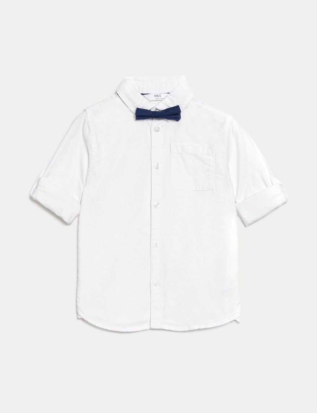 2pc Pure Cotton Shirt & Bow Tie Set (2-8 Yrs)