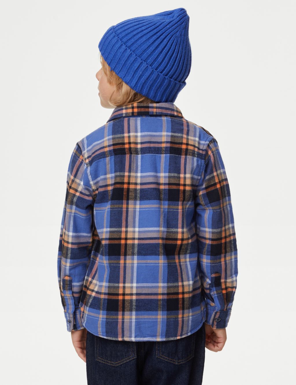 2pc Cotton Rich Checked Shirt and T-Shirt (2-8 Yrs) image 3