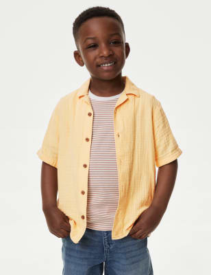 Pure Cotton Shirt and T-Shirt Set (2-8 Yrs)