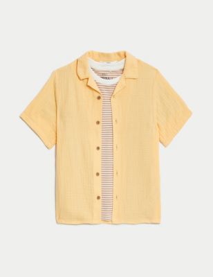 Pure Cotton Shirt and T-Shirt Set (2-8 Yrs)