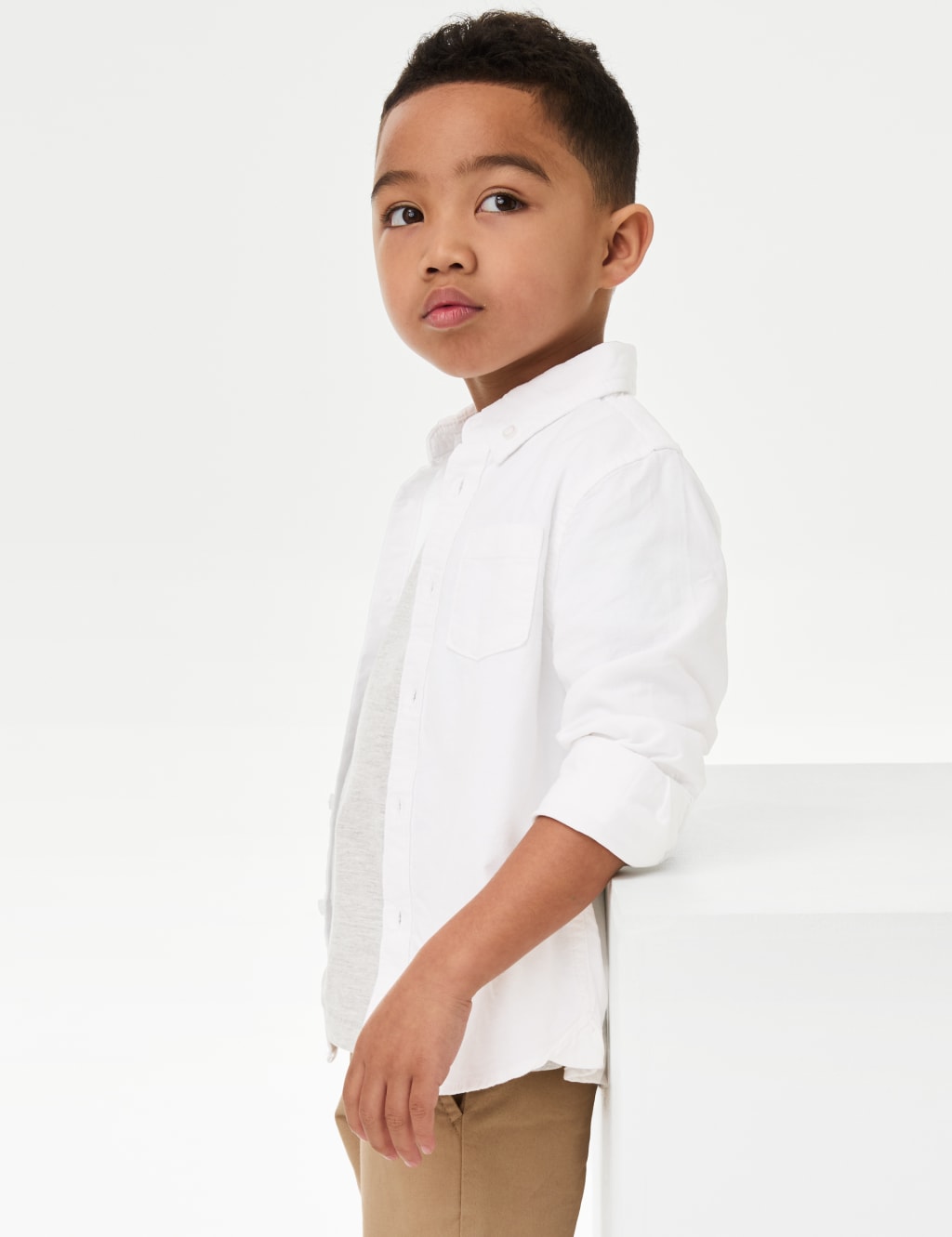 Pure Cotton Oxford Shirt (2-8 Yrs) image 1