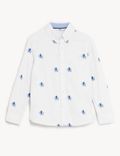 Pure Cotton Embroidered Oxford Shirt (2-8 Yrs)