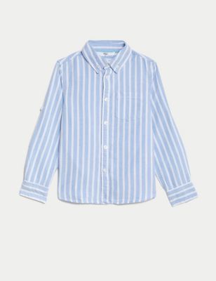 Pure Cotton Striped Oxford Shirt (2-8 Yrs)