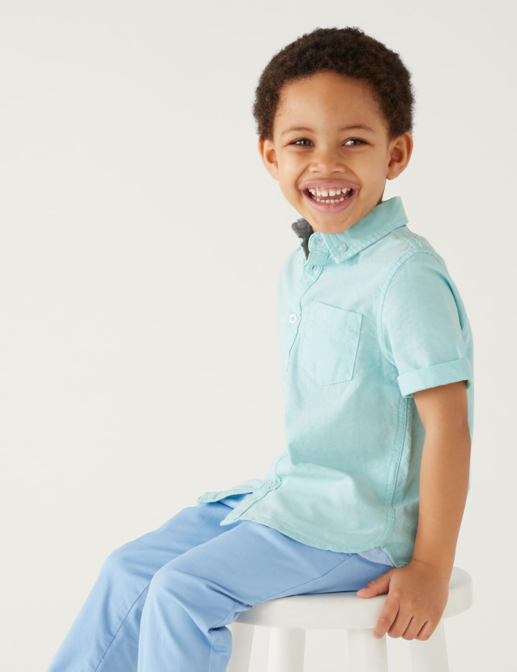Pure Cotton Oxford Shirt (2-8 Yrs) image 1