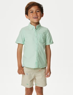 

M&S Collection Camisa Oxford 100% algodón (2-8 años) - Mint, Mint