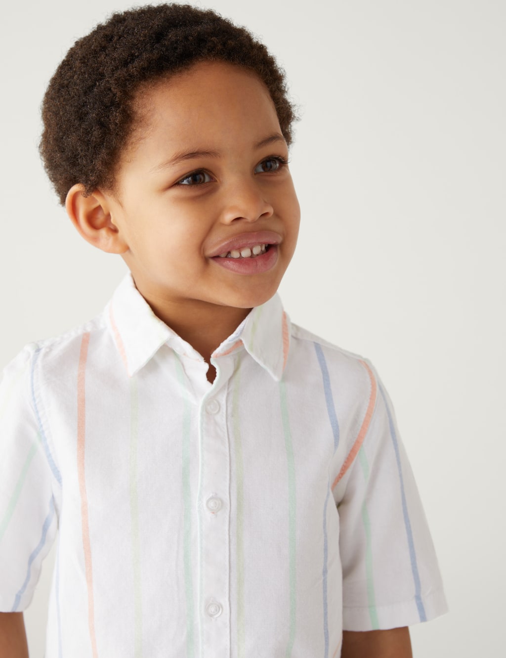 Pure Cotton Striped Oxford Shirt (2-8 Yrs) image 3