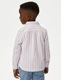纯棉条纹牛津布衬衫（2-8 岁）