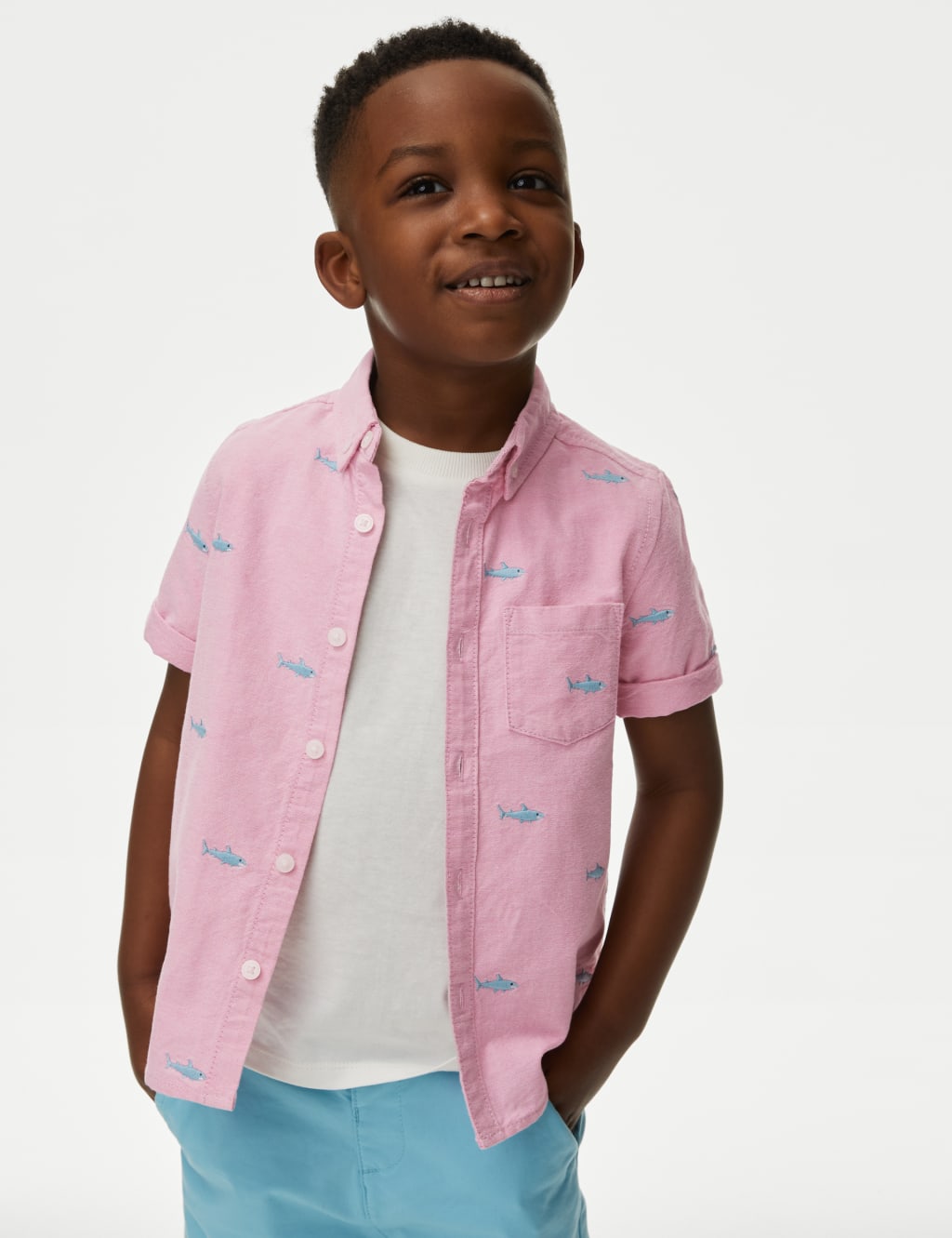 Boys Short sleeved Shirts M S