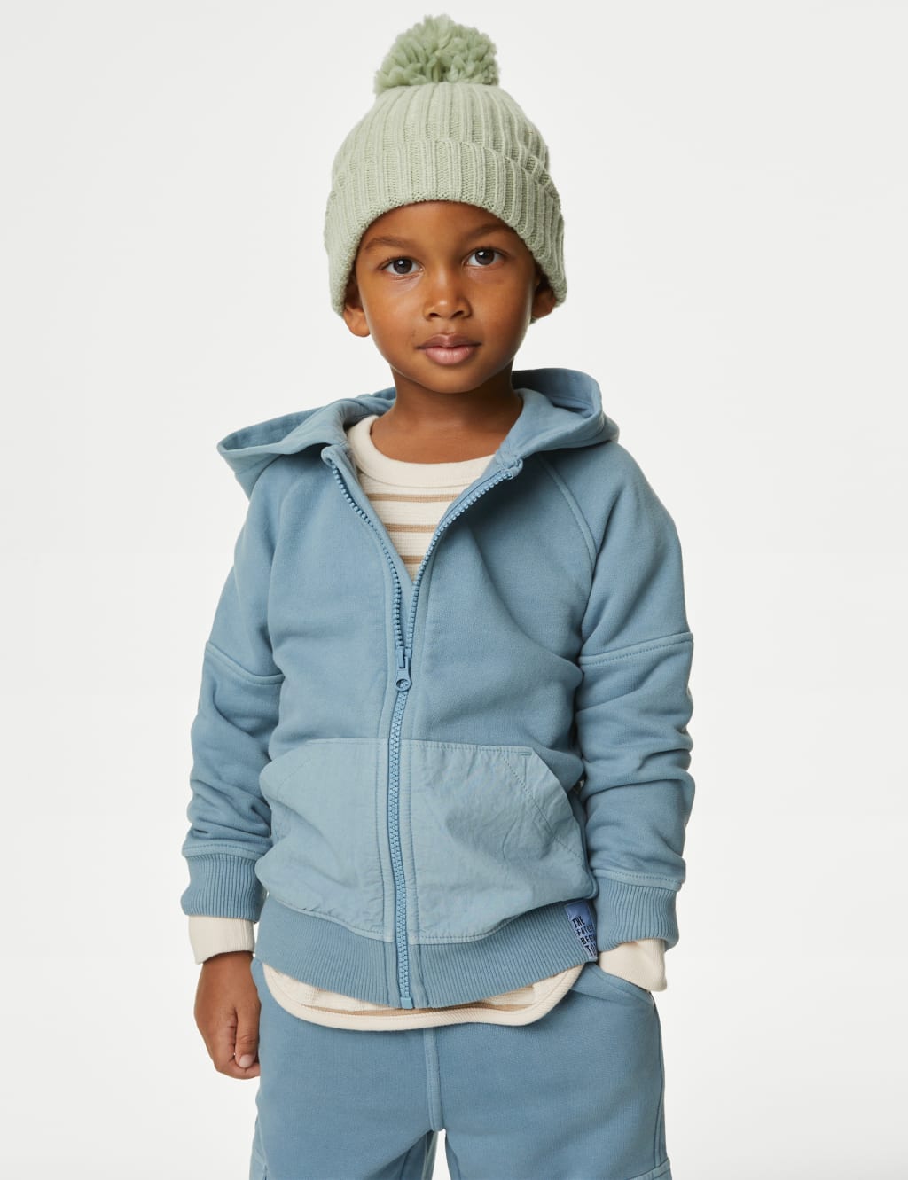 Boys blue jumper top