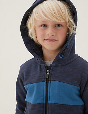Cotton Rich Borg-Lined  Hoodie (2-7 Yrs)