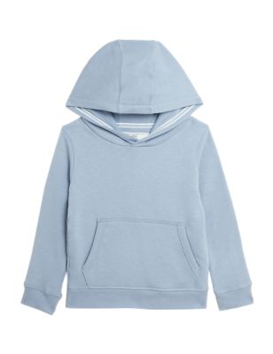

Boys M&S Collection Cotton Rich Pullover Hoodies (2-7 Yrs) - Bluebell, Bluebell