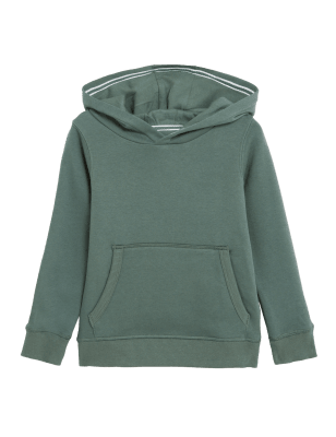 

Boys M&S Collection Cotton Rich Pullover Hoodies (2-7 Yrs) - Dark Sage, Dark Sage