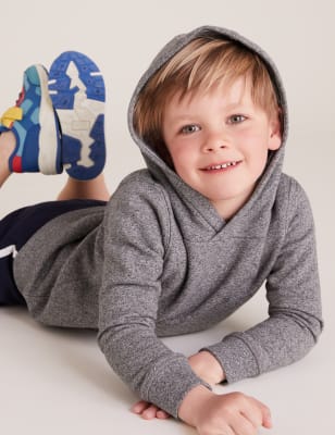

M&S Collection Pullover-Hoodies mit hohem Baumwollanteil (2-7 J.) - Charcoal, Charcoal