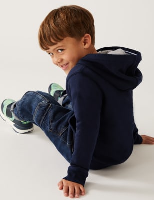 

Boys M&S Collection Cotton Rich England Football Hoodie (3-7 Yrs) - Navy, Navy