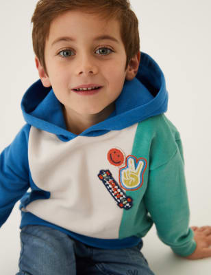 

Boys M&S Collection Cotton Rich Sliced Skate Graphic Hoodie (2-7 Yrs) - Multi, Multi