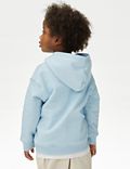 Cotton Rich Embroidered Transport Hoodie (2-8 Yrs)